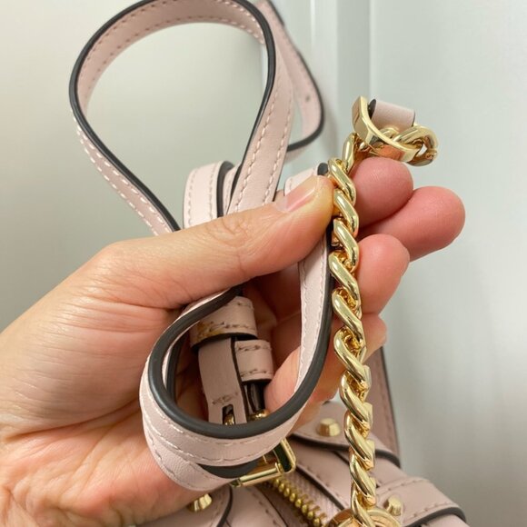 Michael Kors Theodora Small Zip Trunk Crossbody in Powder Blush - Picture 7 of 12